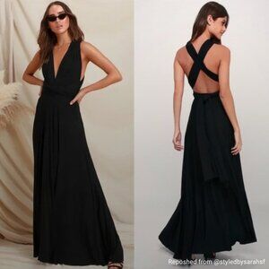 Lulu's Tricks of the Trade Multi-Way Maxi Dress